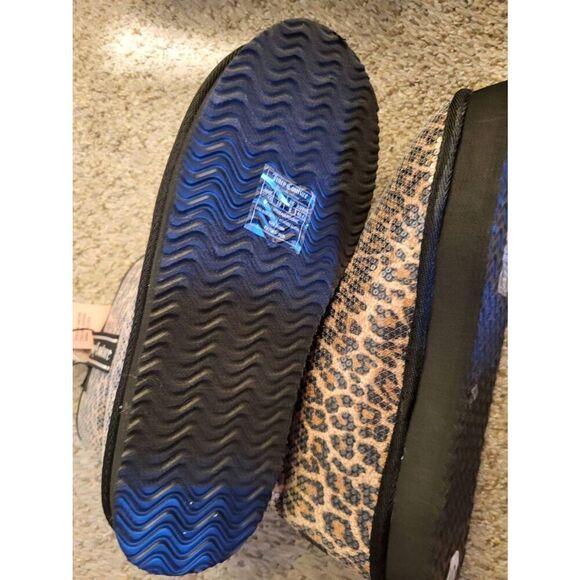 JUICY COUTURE leopard sequin boots fleece sz10 - Picture 5 of 6